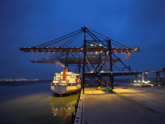 Tweede Maasvlakte bij de Rotterdamse haven