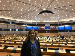 Marloes bezoekt het Europees Parlement in Brussel