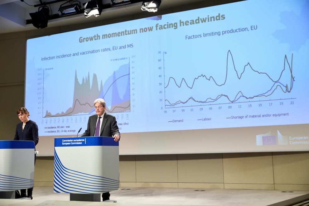Press conference by Paolo Gentiloni, European Commissioner, on the Autumn 2021 Economic Forecast
