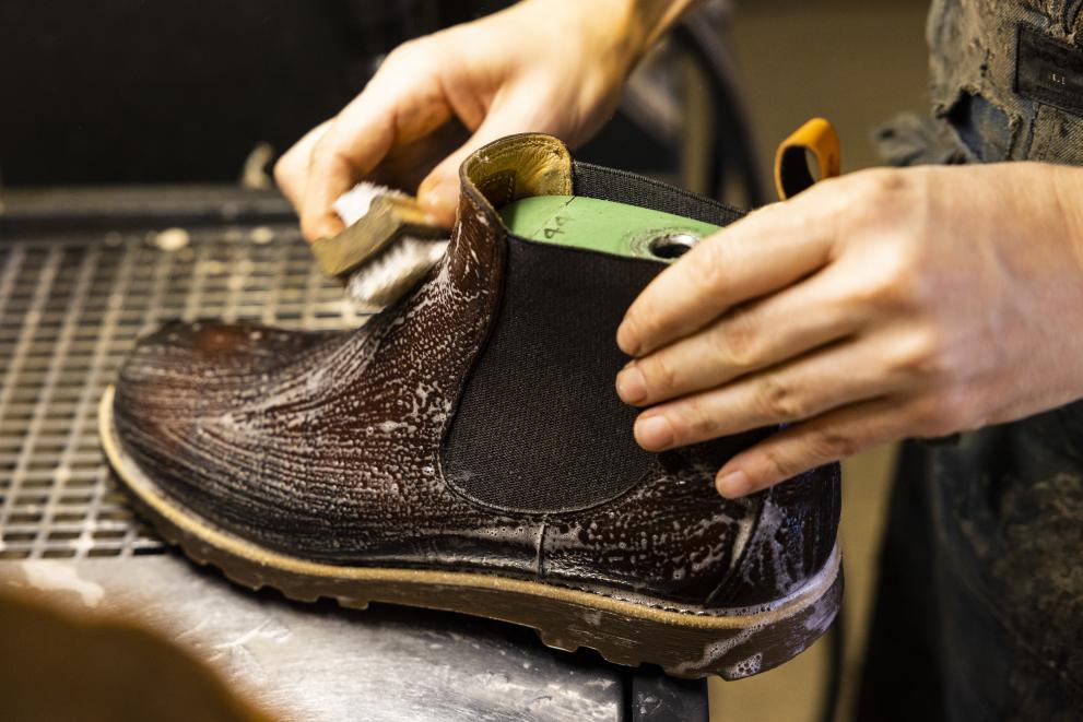 Circular economy and sustainable footwear - Kavat’s shop and recycling centre in Sweden