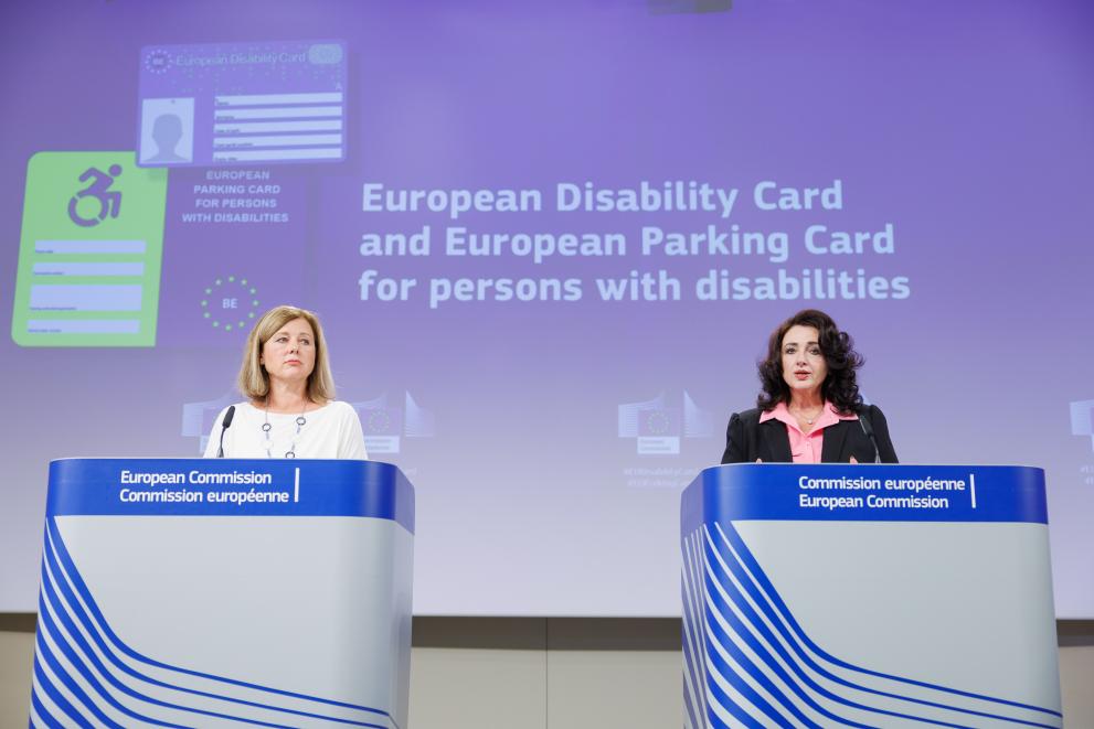 Press conference by Vera Jourová, Vice-President of the European Commission, and Helena Dalli, European Commissioner, on the European disability card