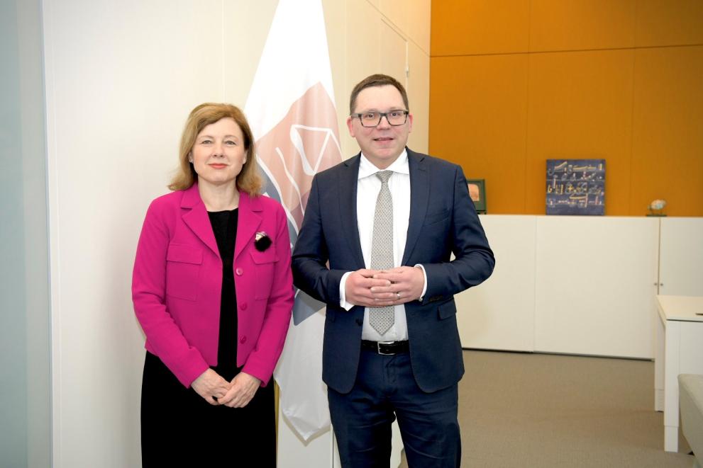 Eurocommissaris Věra Jourová en Ladislav HAMRAN, president van EU-agentschap Eurojust