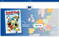 Online lesmateriaal bij digitale Donald Duck Europa special