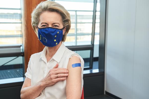 Vaccination of Ursula von der Leyen, President of the European Commission
