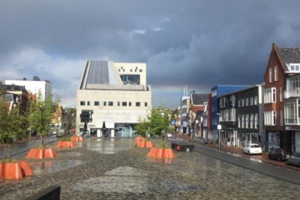 Het Damsterplein in Groningen